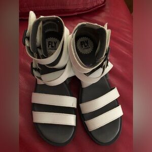 Fly London Strappy Heeled Sandals